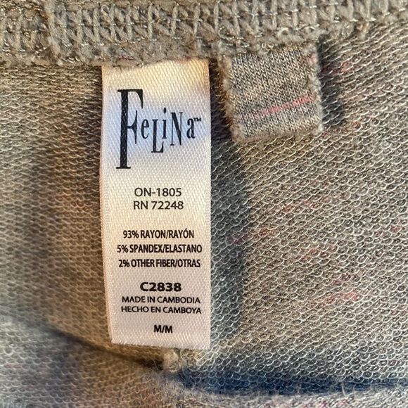 Felina grey and pink loungewear pants and shirt, size medium, good condition - Picture 5 of 12